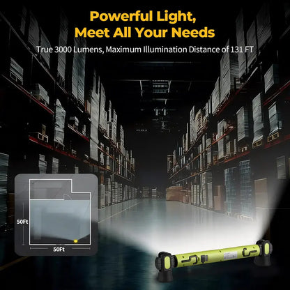 3000LM LED Under Hood Work Light Bar - Magnetic Rechargeable Car Repair Lamp 🚗💡