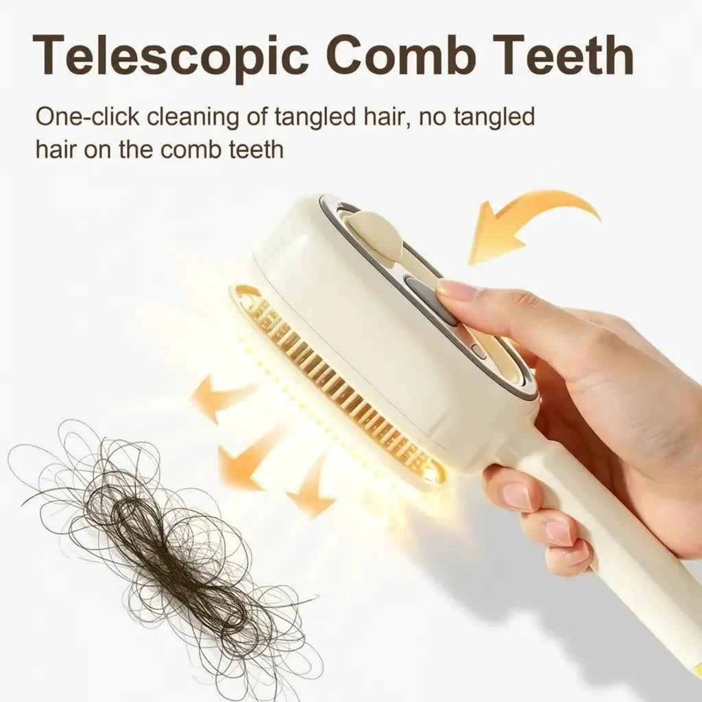 3-in-1 Electric Mist Massage Brush - Self-Cleaning & Anti-Static 💆‍♀️✨
