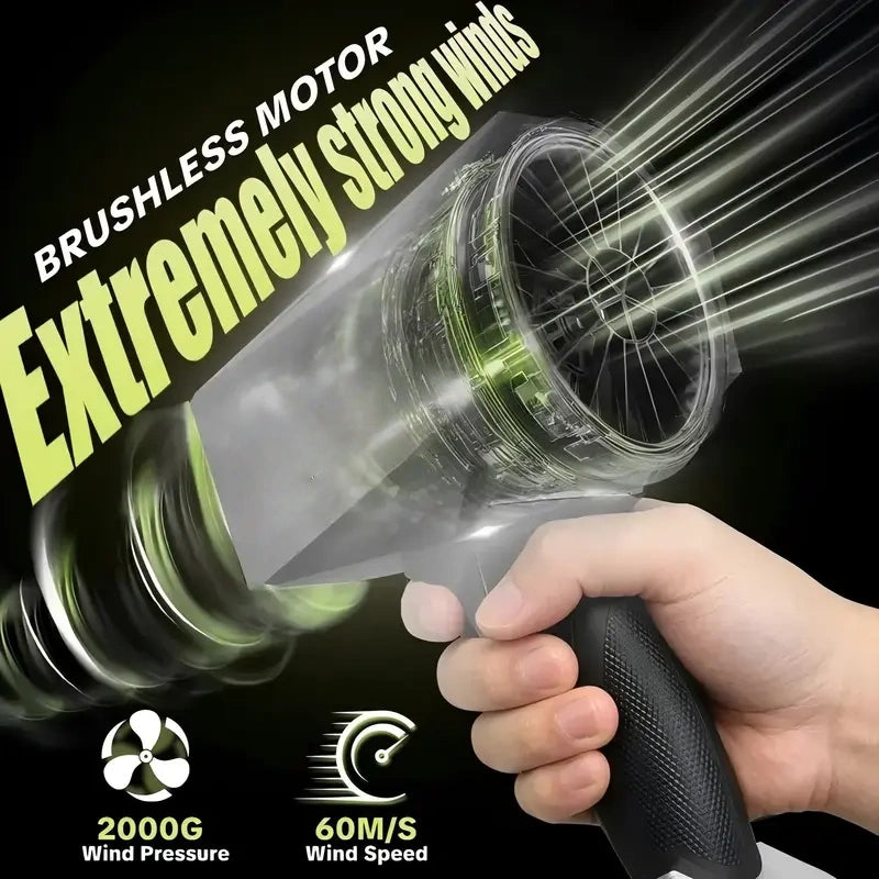 Turbo Cordless Air Duster & Leaf Blower - 120 MPH+ Turbo Blower & Air Duster 🌬️⚡
