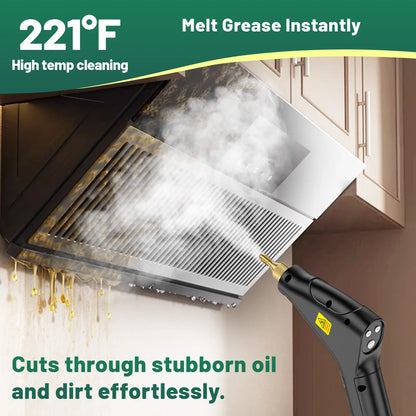 105°C High-Pressure Handheld Steam Cleaner | 10-Piece Accessory Kit 💨✨
