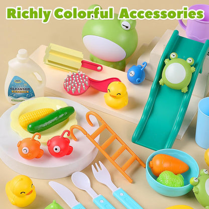 Kinderspielküchenspüle mit fließendem Wasser & schwimmendem Angelspielzeug-Set 💧🎣