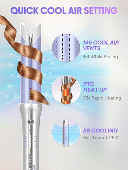 AirFlow Pro: 360° sicherer Lockenstab mit Kaltlufttechnologie 🌀✨