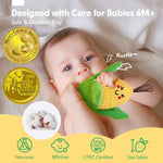 🥦 My First Sensory Fruits & Veggies - Montessori Plush Toy Set 🍓