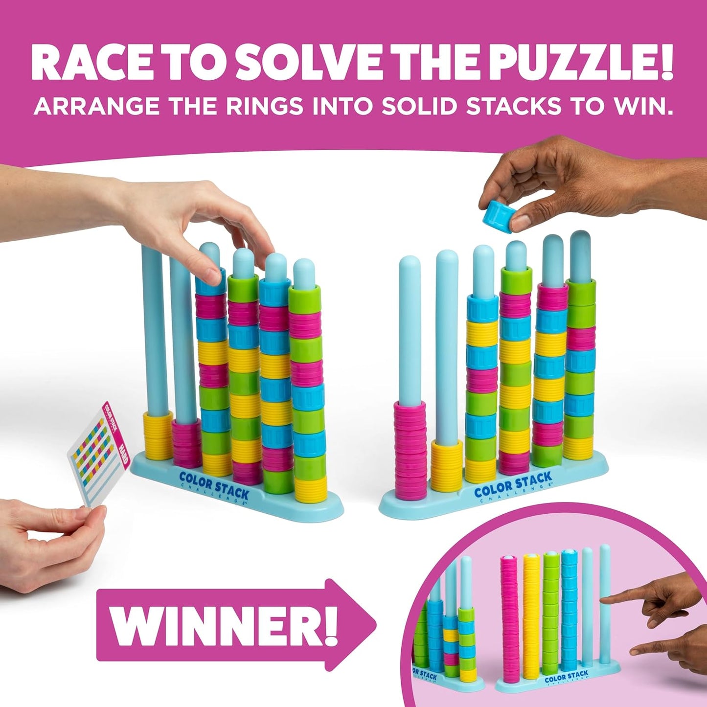 Color Stack Challenge - Rasanter Farbabstimmungs-Puzzlespielspaß für Familie & Partys 🧩🌈