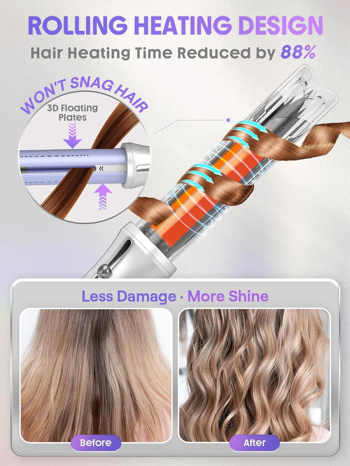 AirFlow Pro: 360° sicherer Lockenstab mit Kaltlufttechnologie 🌀✨