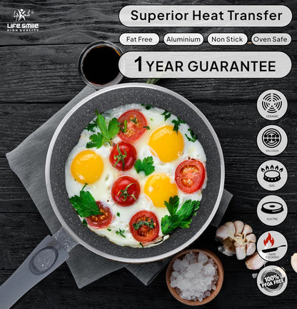 🎉 Vente Anniversaire - Batteries de cuisine avec revêtement multicouche en granit antiadhésif