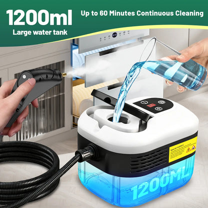 105°C High-Pressure Handheld Steam Cleaner | 10-Piece Accessory Kit 💨✨