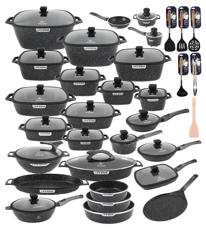 🎉 Vente Anniversaire - Batteries de cuisine avec revêtement multicouche en granit antiadhésif