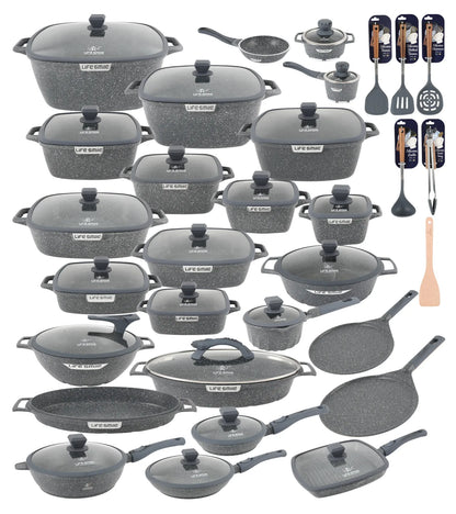 🎉 Vente Anniversaire - Batteries de cuisine avec revêtement multicouche en granit antiadhésif