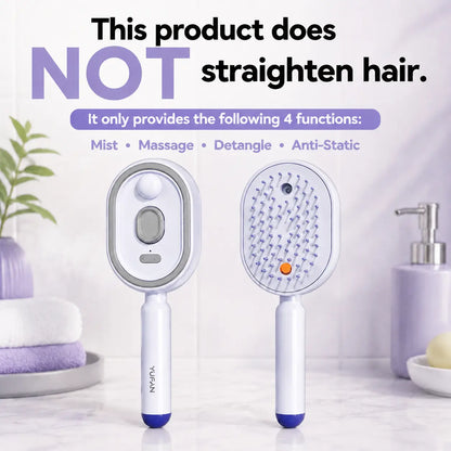 3-in-1 Electric Mist Massage Brush - Self-Cleaning & Anti-Static 💆‍♀️✨