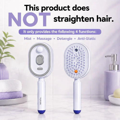 3-in-1 Electric Mist Massage Brush - Self-Cleaning & Anti-Static 💆‍♀️✨
