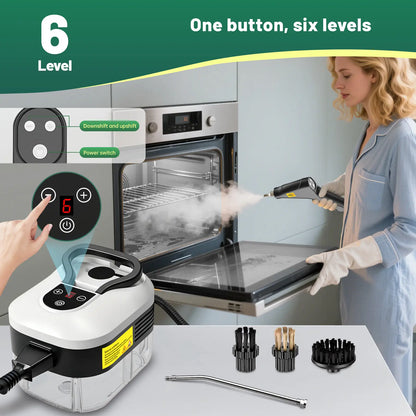 105°C High-Pressure Handheld Steam Cleaner | 10-Piece Accessory Kit 💨✨