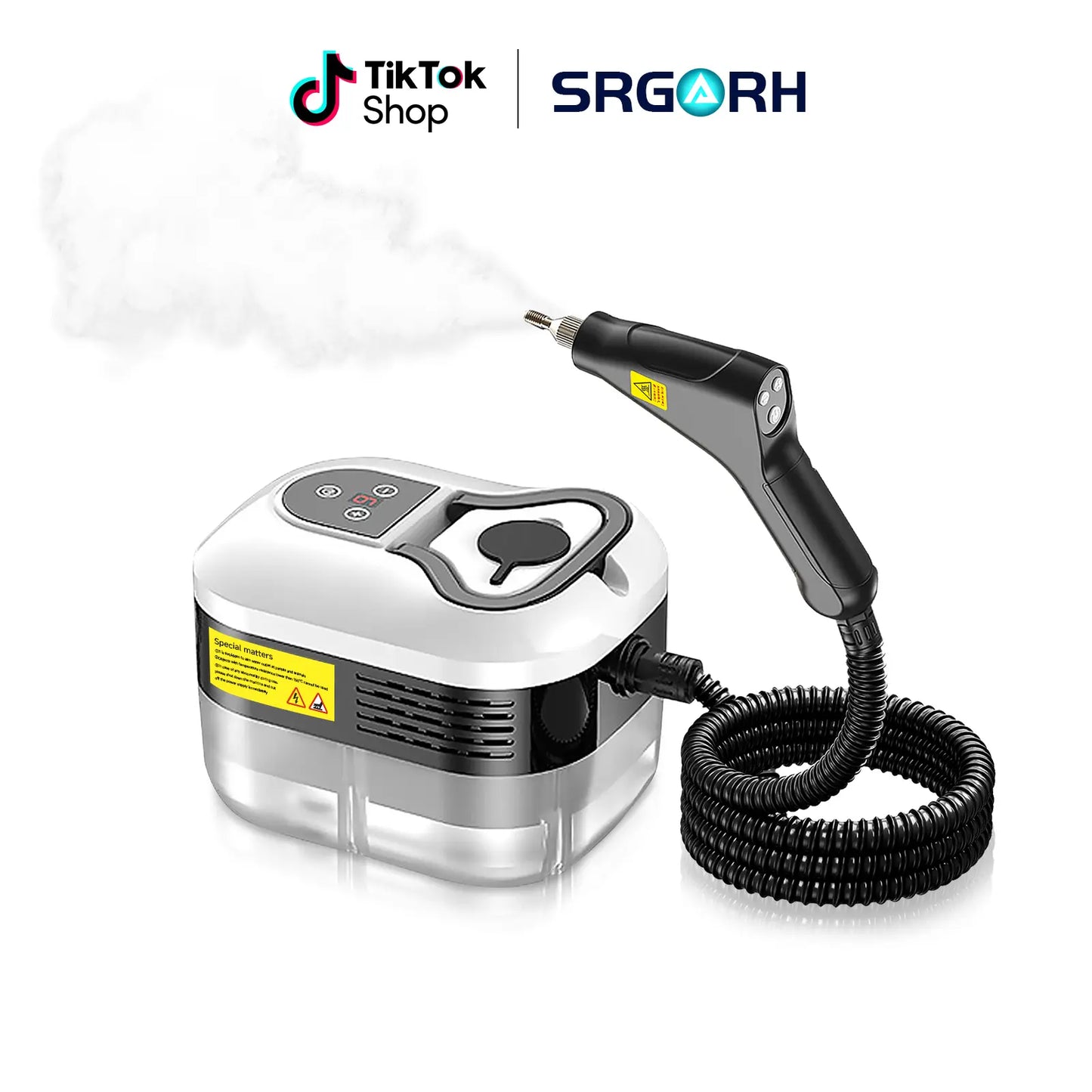105°C High-Pressure Handheld Steam Cleaner | 10-Piece Accessory Kit 💨✨